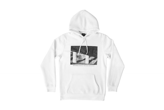 Black Mouth Skate Shadow Hoody WHITE