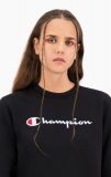 Champion Satin Stitch Script Logo Fleece BLACK