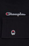 Champion Small Script Logo Long Sleeve Cropped Tee