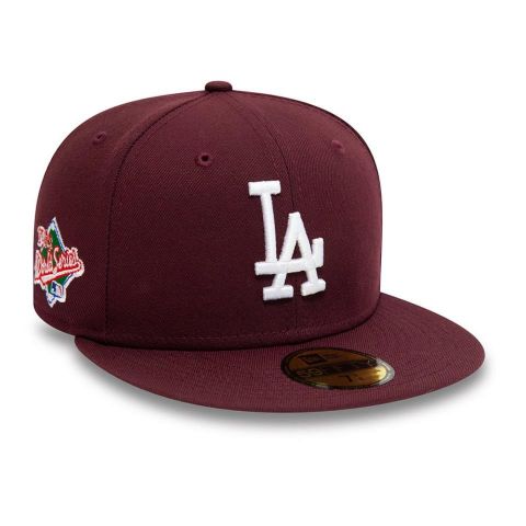 New Era MLB 5950 Los Angeles Dodgers Patch MAROON