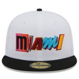 New Era MLB 5950 Miami Heat Edition 22-23 WHITE