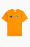 Champion Script Logo Crew Neck T-Shirt-AUT. ORANGE