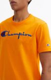 Champion Script Logo Crew Neck T-Shirt-AUT. ORANGE