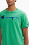 Champion Script Logo Crew Neck T-Shirt-MINT GREEN