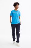 Champion Script Logo Crew Neck T-Shirt-MALIBU BLUE