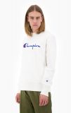 Champion Script Logo Reverse Weave Crewneck-WHITE