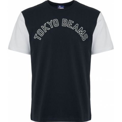 CHAMPION X BEAMS Contrast Panel T-Shirt - DRK NAVY