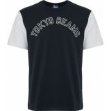 CHAMPION X BEAMS Contrast Panel T-Shirt - DRK NAVY