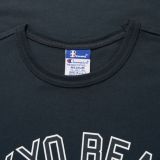 CHAMPION X BEAMS Contrast Panel T-Shirt - DRK NAVY