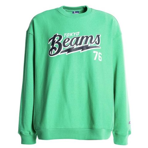 Champion Reverse Weave x BEAMS Crewneck-Green