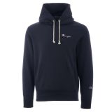 Champion Jacquard Logo Tape Reverse Weave Hood-NVY