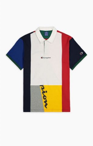 Champion Patchwork Cotton Jersey Polo
