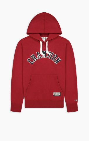 Champion Collegiale Logo Hoodie BURGUNDY