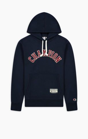 Champion Collegiale Logo Hoodie NAVY