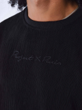 Camiseta Project X Paris basica texturizada NEGRO