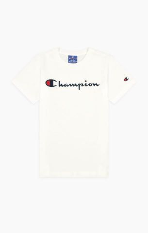 Champion Script Logo Tee WHITE