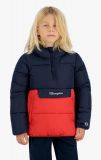 Champion KIDS Half Zip-Up Hooded Jacket NAVY/RED 