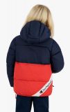 Champion KIDS Half Zip-Up Hooded Jacket NAVY/RED 