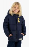 Champion KIDS Varsity C Logo Puffer NAVY