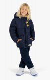 Champion KIDS Varsity C Logo Puffer NAVY