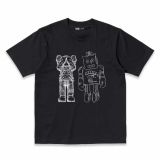 Kaws X Warhol Bearbrick Camiseta NEGRO