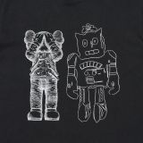 Kaws X Warhol Bearbrick Camiseta NEGRO