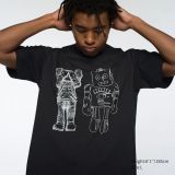 Kaws X Warhol Bearbrick Camiseta NEGRO