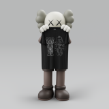 Kaws X Warhol Bearbrick Camiseta NEGRO