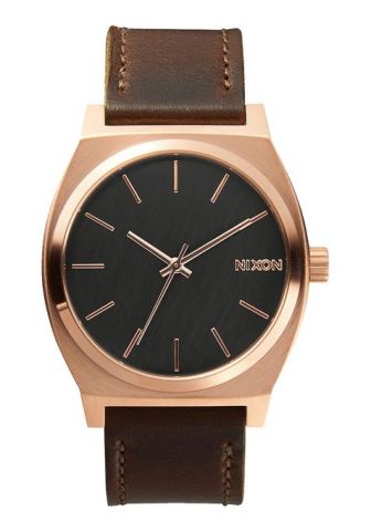 Nixon ® Time Teller-Rose Gold/gunmetal/Brown