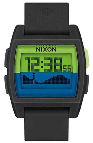 Nixon ® Base Tide Watch-Black/Grn/Navy