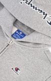 Champion Script Logo Hood Cotton Fleece Hoodie GRY