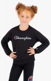 Champion Script Logo Cotton Fleece Sweatshirt BLAC