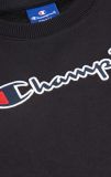 Champion Script Logo Cotton Fleece Sweatshirt BLAC