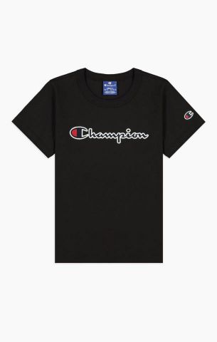 Champion Script Logo Tee BLACK