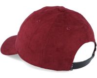 King ® Luxe Noir Curved Cap (Suede) BURGUNDY