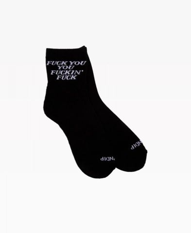 RIPNDIP ® Fucking Fuck Mid Socks BLACK