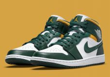 Air Jordan 1 Mid - NOBLE GREEN/POLLEN-WHITE