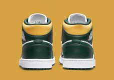 Air Jordan 1 Mid - NOBLE GREEN/POLLEN-WHITE