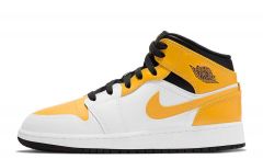 Air Jordan 1 Mid (GS)¨University Gold¨ WHITE/GOLD 