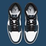 Air Jordan 1 Mid (GS) ARMONY NAVY/WHITE-BLACK