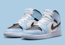 Air Jordan 1 MID GS ICE/BLUE/BLACK-SAIL-WHITE