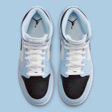 Air Jordan 1 MID GS ICE/BLUE/BLACK-SAIL-WHITE