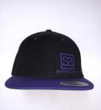 Supreme Style Small Logo Snapback BLACK/PURPLE