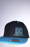 Supreme Style Small Logo Snapback BLACK/TEAL