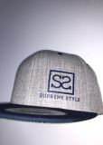 Supreme Style Small Logo Snapback HTR GREY/NAVY