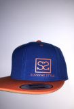 Supreme Style Small Logo Snapback ROYAL BLUE/ORANG