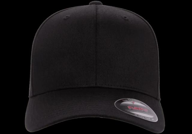 Gorra de lana peinada cerrada Flexfit NEGRO