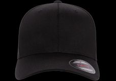 Gorra de lana peinada cerrada Flexfit NEGRO