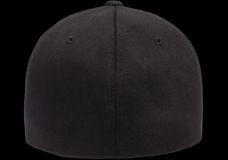 Gorra de lana peinada cerrada Flexfit NEGRO