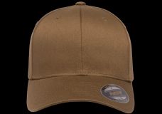 Gorra de lana peinada cerrada Flexfit MARRON COYOT
